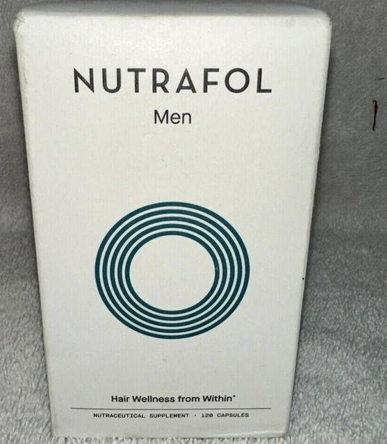 NUTRAFOL MEN'S HAIR Growth Supplement Capsules 120 Count Exp 12/24