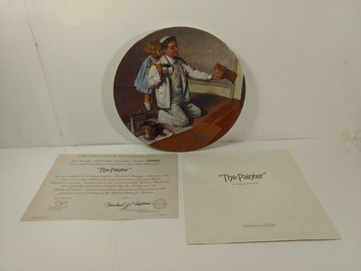 Edwin Edwin Knowles Norman Rockwell après Le Fête Décoratifs Plaque pl748 