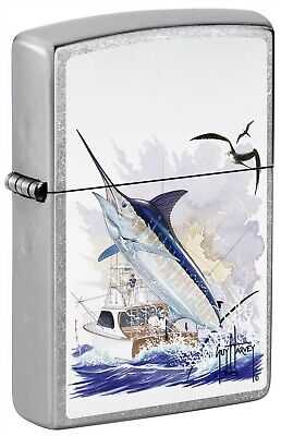 Zippo Lighter, Marlin Fishing by Guy Harvey - Street Chrome 80964