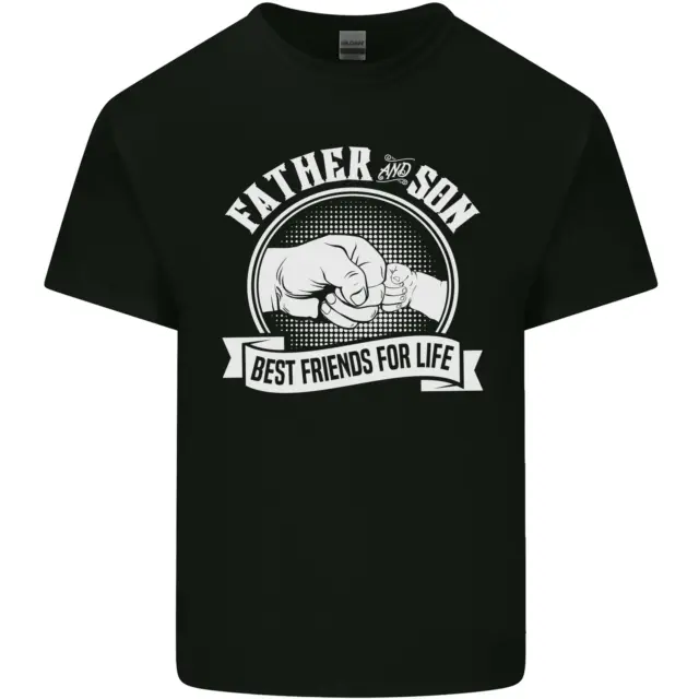 T-shirt top Father & Son Best Friends for Life da uomo in cotone