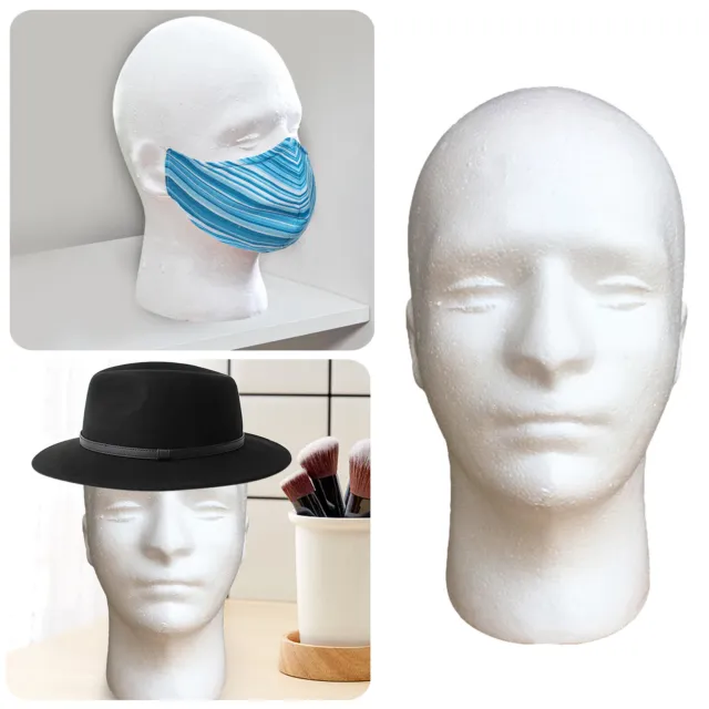 Male Female Foam Mannequin Manikin Head Model Hat Wig Glasses Display Stand Tool