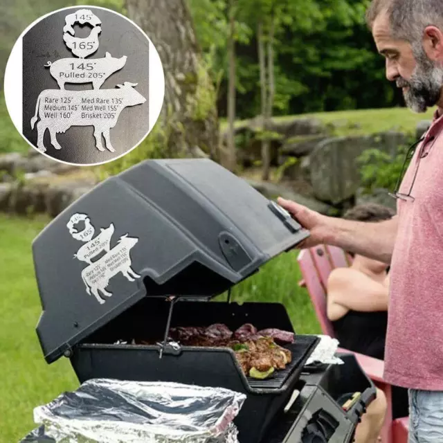 BBQ Gift Men Husband Grilling PartyMeat Temperature Smoking Magnet Meat Y'  S3O5 2