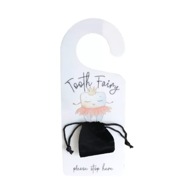 Acrylic Tooth Door Hanger Tooth Sign with Tooth Pick up Bag