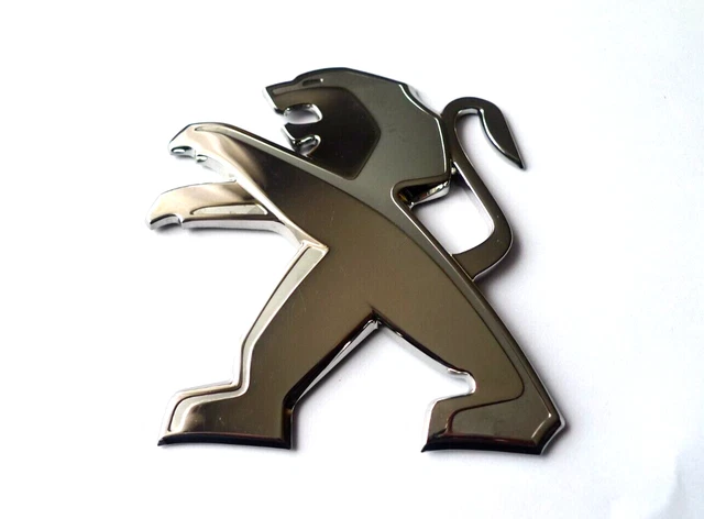 Autocollant Logo Lion Peugeot 406 - Badge Chromé Pour Coffre Berline Et Coupé
