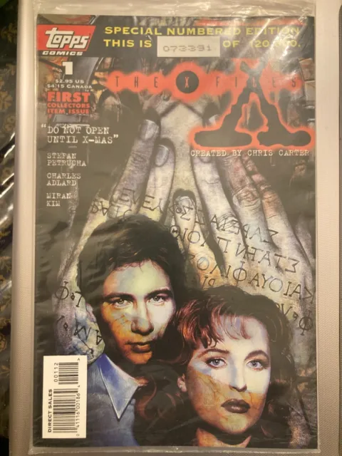 TOPPS X-FILES #1 Special Numbered Edition (#073391 to #073395) Collectors Item.