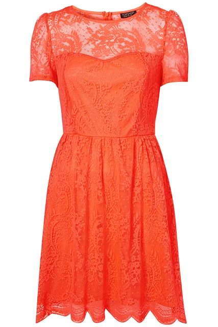 Topshop sales neon dress