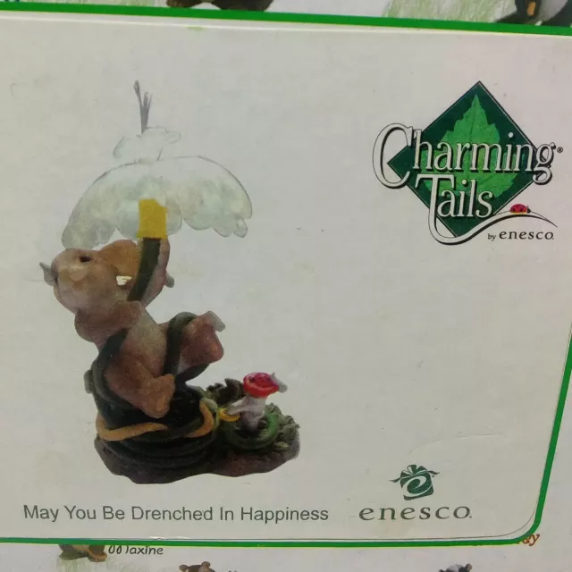 Charming Tails Figurine-"May you be drenched in Happiness" - RARE!