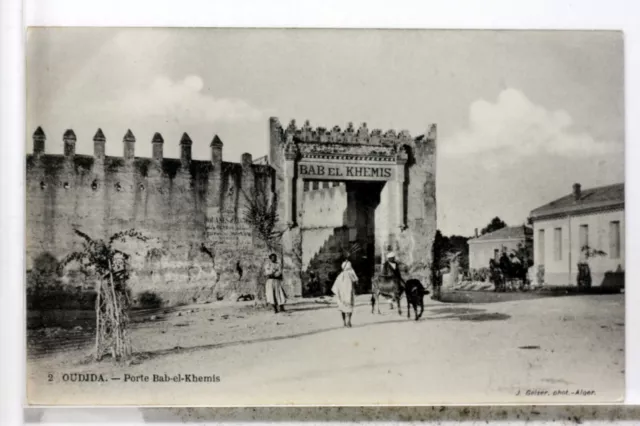 Oujda Porte Bab El Khemis    Maroc Cpa Postcard 8439