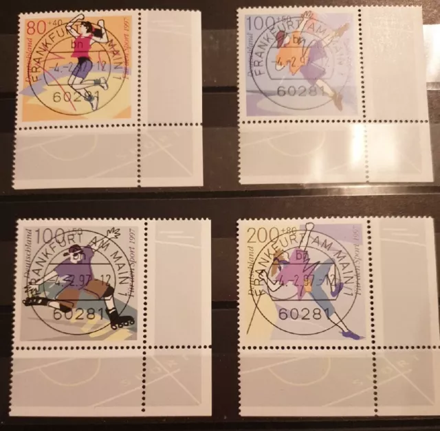 Bund Nr. 1898 - 1901 Sporthilfe  Ecke unten rechts Ersttagsstempel