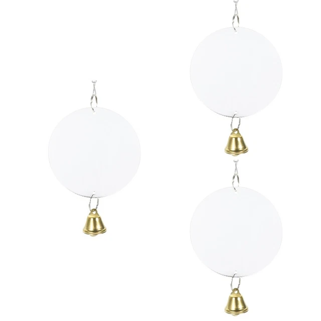 3 Pack Papageienspiegel Für Vogelkäfig Vögel Spiegeln Spielzeug Windspiele