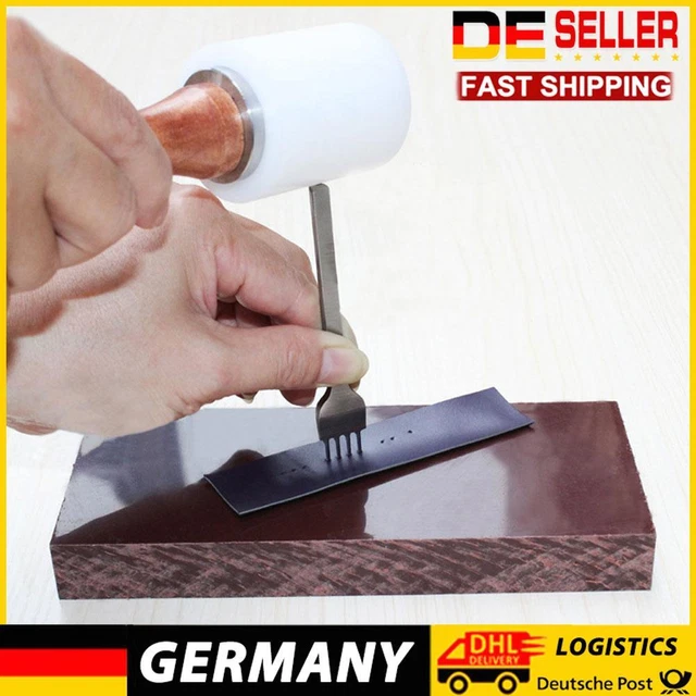 3/4/5 / 6mm Leder Handwerk Werkzeuge Loch Stanzen Stitching Stanzwerkzeug 1 + 2