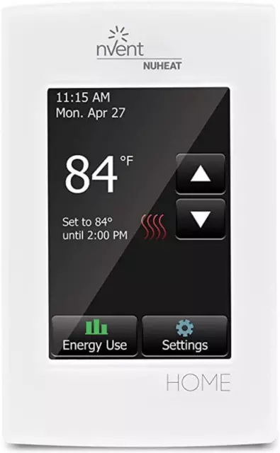 Home Programmable Dual-Voltage Thermostat with Touchscreen, Floor Heating Abilit