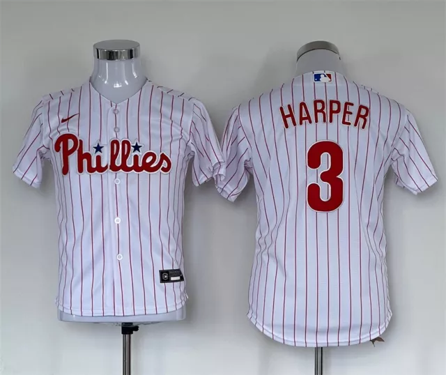 Philadelphia Phillies #3 Harper Men's Green Cool Base Stitched Jersey  All Sizes