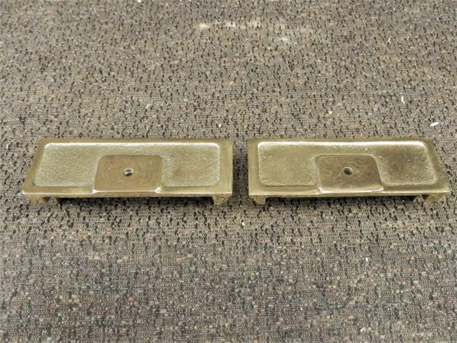 Pair Of Repo Ncr 313 End Caps, Yellow Brass , Free Shipping # 2057