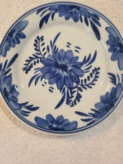 Kafuh China Cobalt Blue 7" Salad/Lunch Plates Set of 6.  .