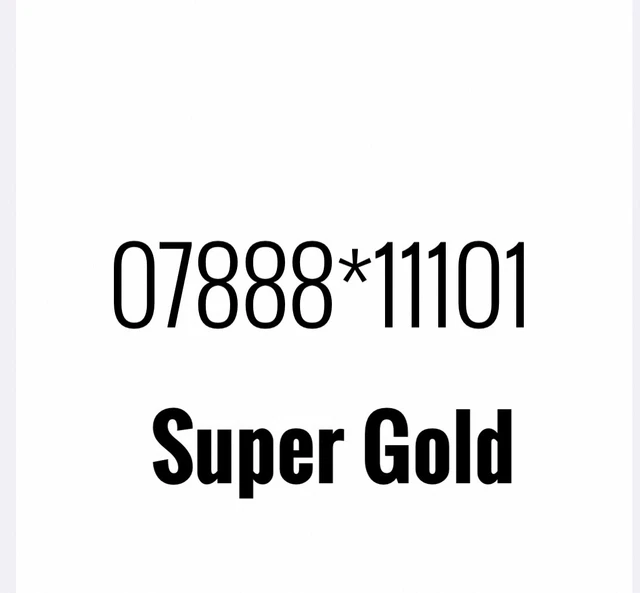 Gold Vip Business Easy Memorable Mobile Phone Number Platinum Sim