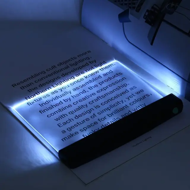 LF# Portable LED Book Light Flat Plate Reading Night Lamp for Home Bedroom Dormi