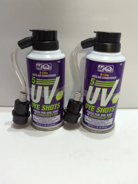 New IDQ 5- Shot Auto Air Conditioner R-134a System UV Dye Leak Detector lot of 2