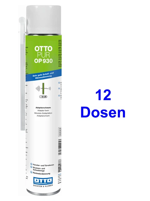 Ottopur OP930 12 x 750 ML 1 Mousse Isolante Mousse Adapterschaum