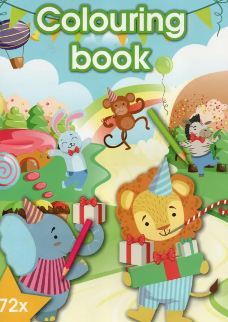 Colouring Book - Malbuch für Kinder - Geburtstag, Party, Luftballons u.v.a. #444