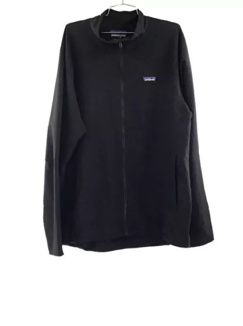 NWT PATAGONIA MEN'S Black R1 TechFace Long Sleeve Full Zip Jacket ...