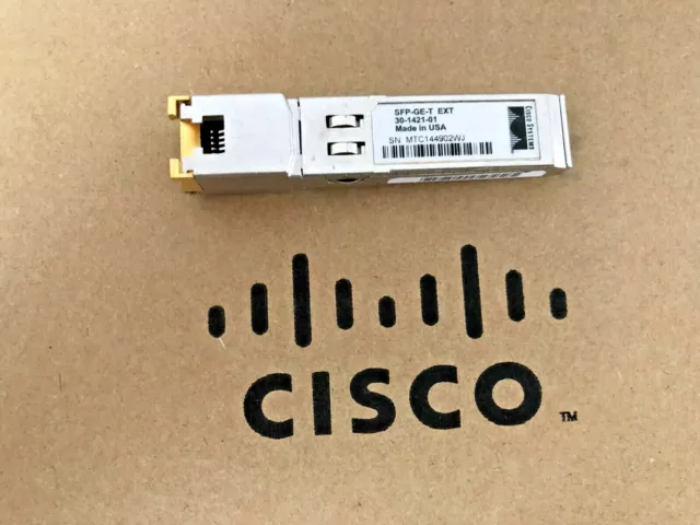 Cisco SFP-GE-T EXT 1000 BASE-T Gigabit Transceiver Module Cisco 30-1421-01