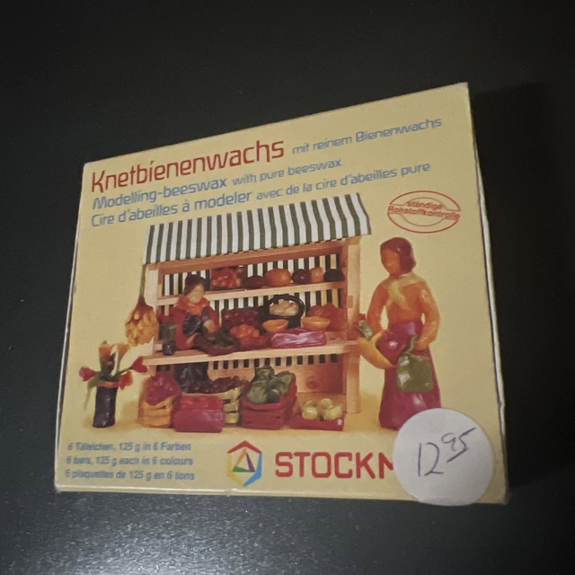 CERA DE ABEJAS MODELADO Stockmar con cera de abejas pura 6 hojas @ 1,5"" x 4"" 6 colores #51000