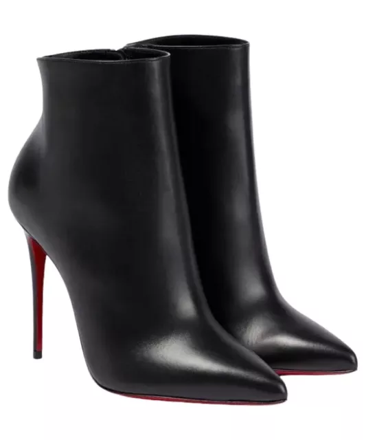 CHRISTIAN LOUBOUTIN SO Kate 85 Stiletto Leather Ankle Boots Bootie ...