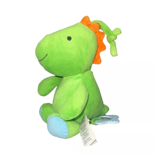 Child of Mine Carters Plush Green Dinosaur Musical Pull Toy Crib Brahm Lullaby