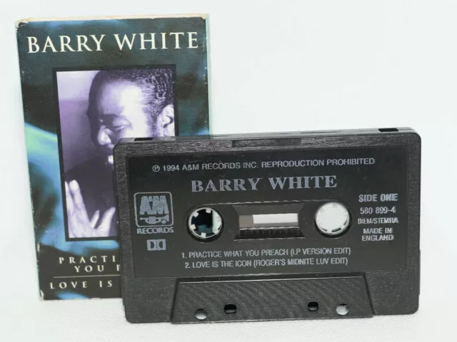 Barry White Practice What You Preach/100% Play Tested/Cassette/Tape/Single