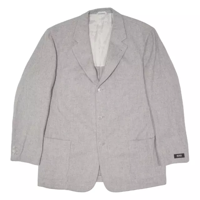 HUGO BOSS Torello Viera Blazer Jacket Grey Wool Mens XL