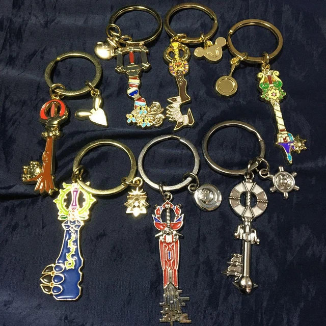 Kingdom Hearts Keyblade Metal Charm Sweet Memory Ever After Circle of Life Lot 7