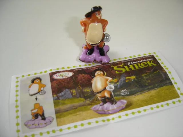 Figurine Kinder LE CHAT POTTE + BPZ - DE 272 - Série Shrek 4 - 2010