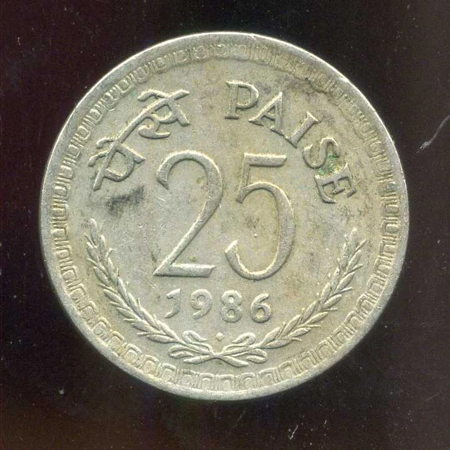 INDE  25 paise 1986