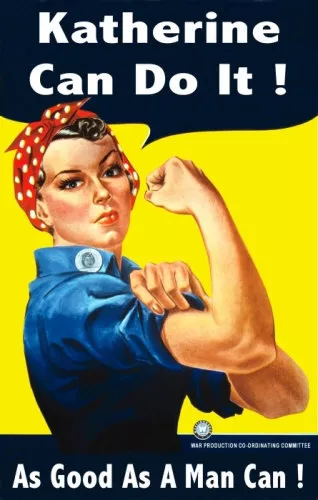 Personalized Rosie The Riveter 11X17 Poster We Can Do It WWII