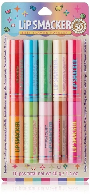 Lip Smacker Original & Best 10 Piece Lip Balm Party Pack.
