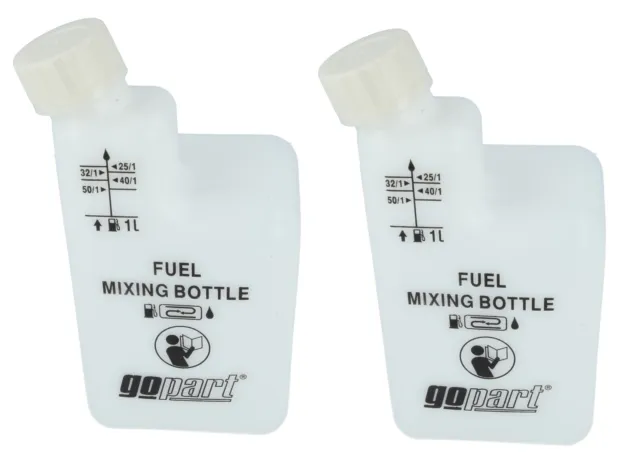 2 Stroke Mixing Bottle Suitable for 25.1 40.1 50.1 Oil Fuel Mix Pack Of 2