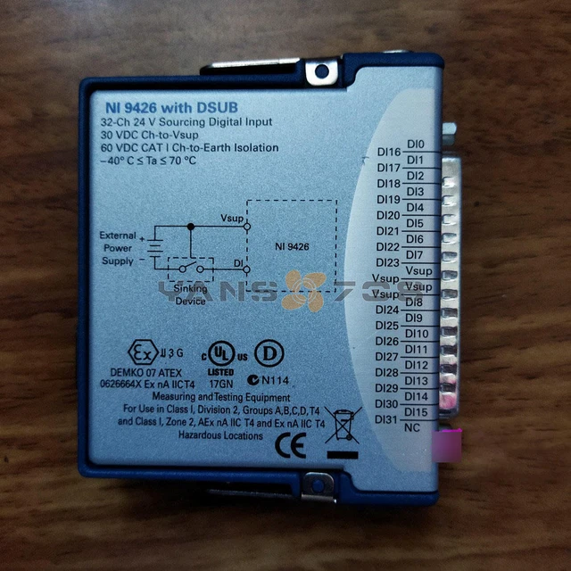 1 pz National Instruments NI-9426 780030-01 Modulo ingresso digitale D-Susb USATO