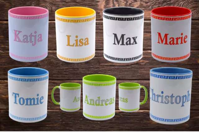 Personalisierte Tasse mit Namen Kaffeetasse Jeder NAME möglich Geschenk Wunsch