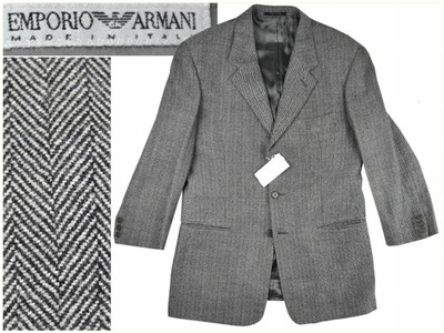 Aitkett & Amen Da Uomo Grigia Poliestere Giacca Blazer Taglia 38 
