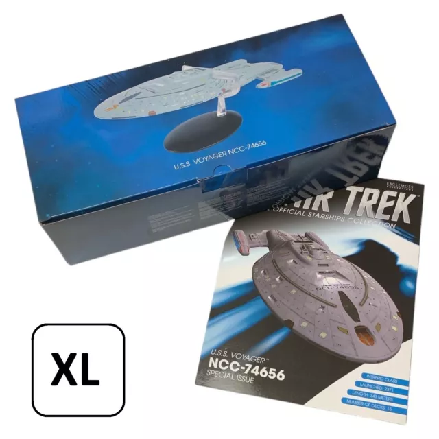 Eaglemoss Star Trek Voyager NCC-74656 Modell XL mit Magazin, ideales Geschenk