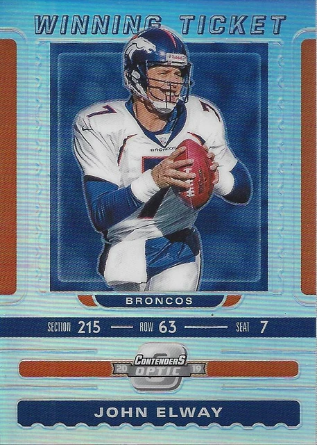 2019 Panini Contenders Optic Winning Tickets #16 John Elway /165 - NM-MT