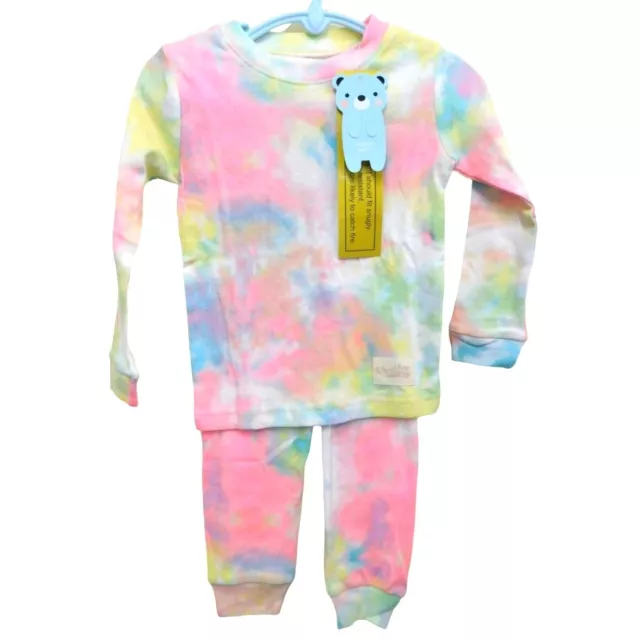 NWT Vaenait Baby Tie Dye 2-Piece Pajamas PJs Child Size 2T