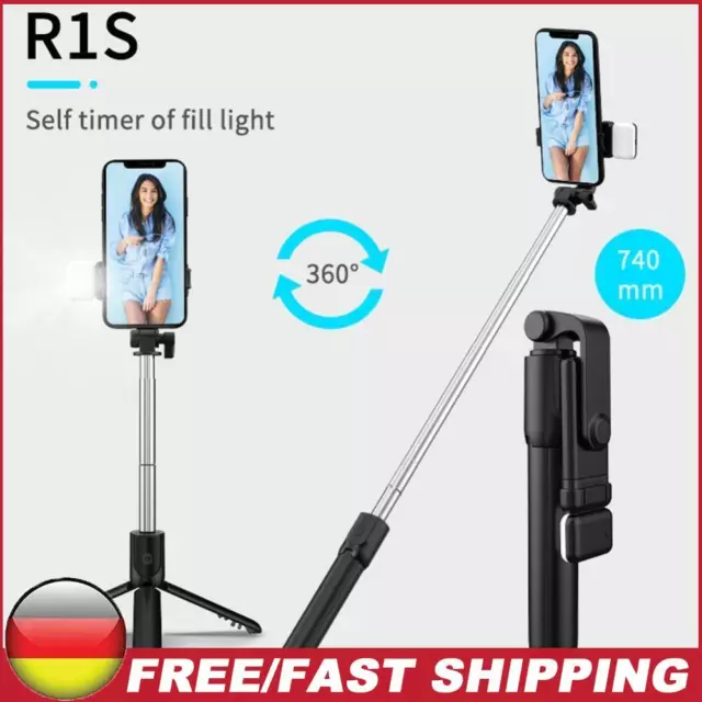 Selfie Stick Mini Tripod Bluetooth-compatible Shutter Remote Monopod with Fill