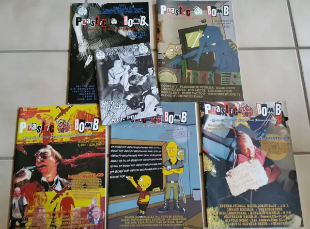 PLASTIC BOMB Fanzine Nr. 35,36,37,38,39 (Punk Hardcore FLIEHENDE STÜRME ÄRZTE) 3