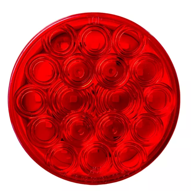 76452 Super Bright 18 LED light 4" Red Lens Stop Turn Tail Peterbilt Kenworth