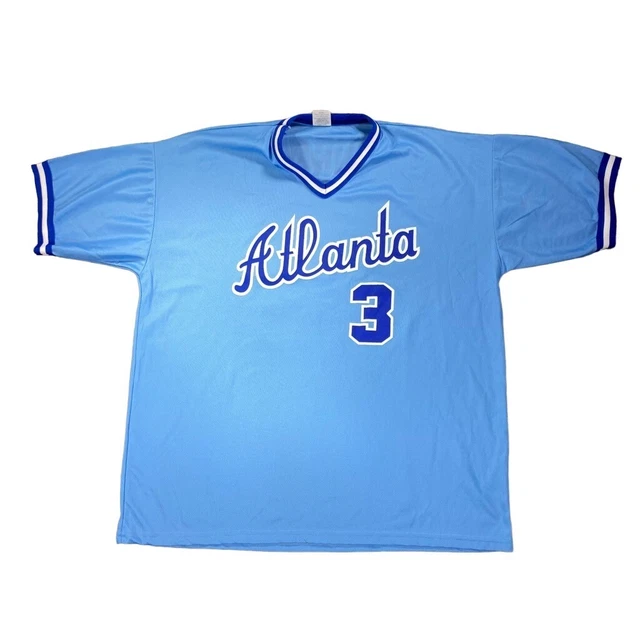 Vintage Dale Murphy #3 Baby Blue Braves Jersey Men’s Size XL Vintage Dale Murphy #3 Baby Blue Braves Jersey Men’s Size XL