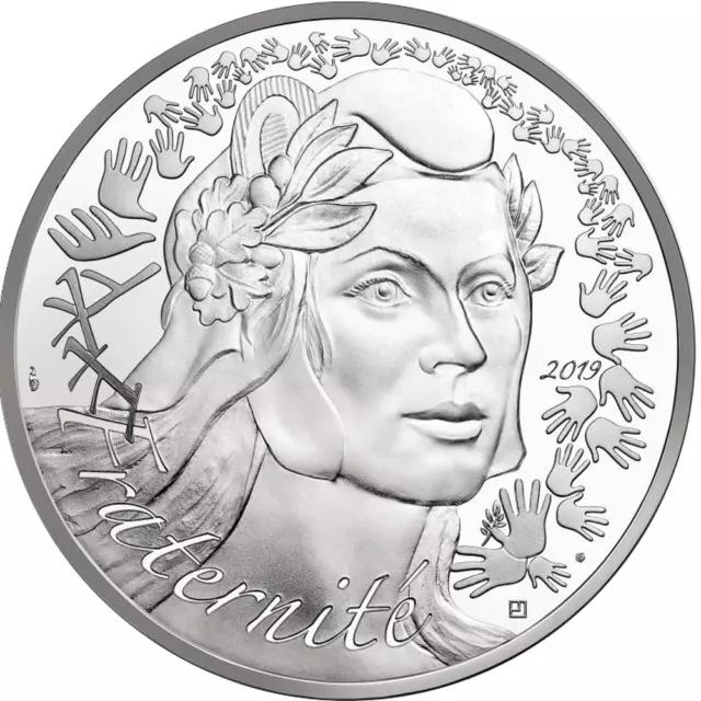 2019 France 20 Euros Marianne - Fraternity Silver Coin