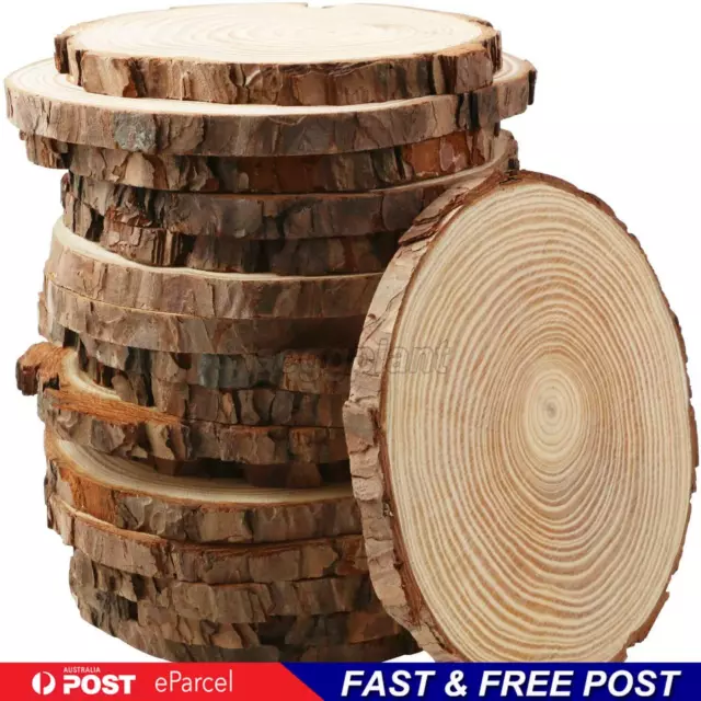 30/150pcs Wood Slices Natural Wood Slices Unfinished Log Wooden Circles for DIY