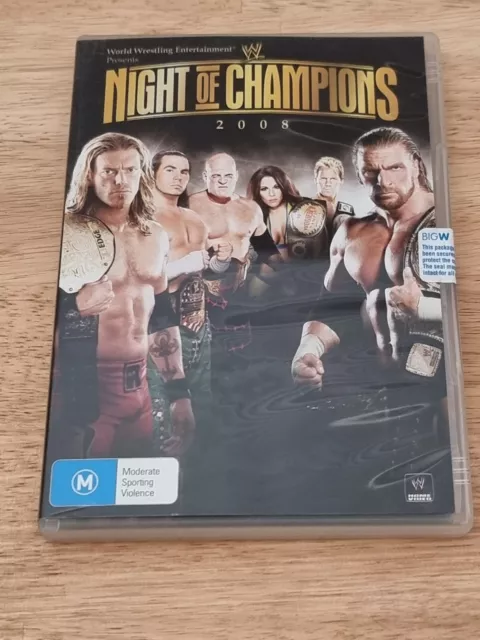 WWE Night Of Champions 2008 DVD Region 4 NTSC BRAND NEW